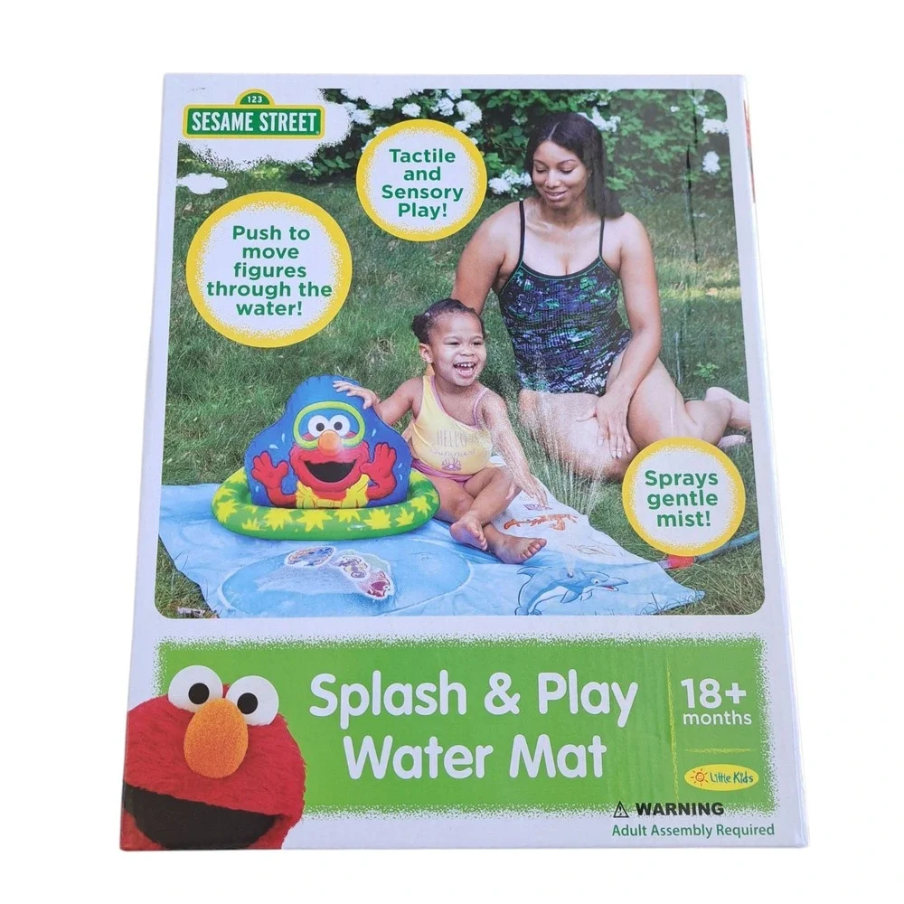 Little Kids Sesame Street Elmo Splash & Play Water Mat 18+‎ Months